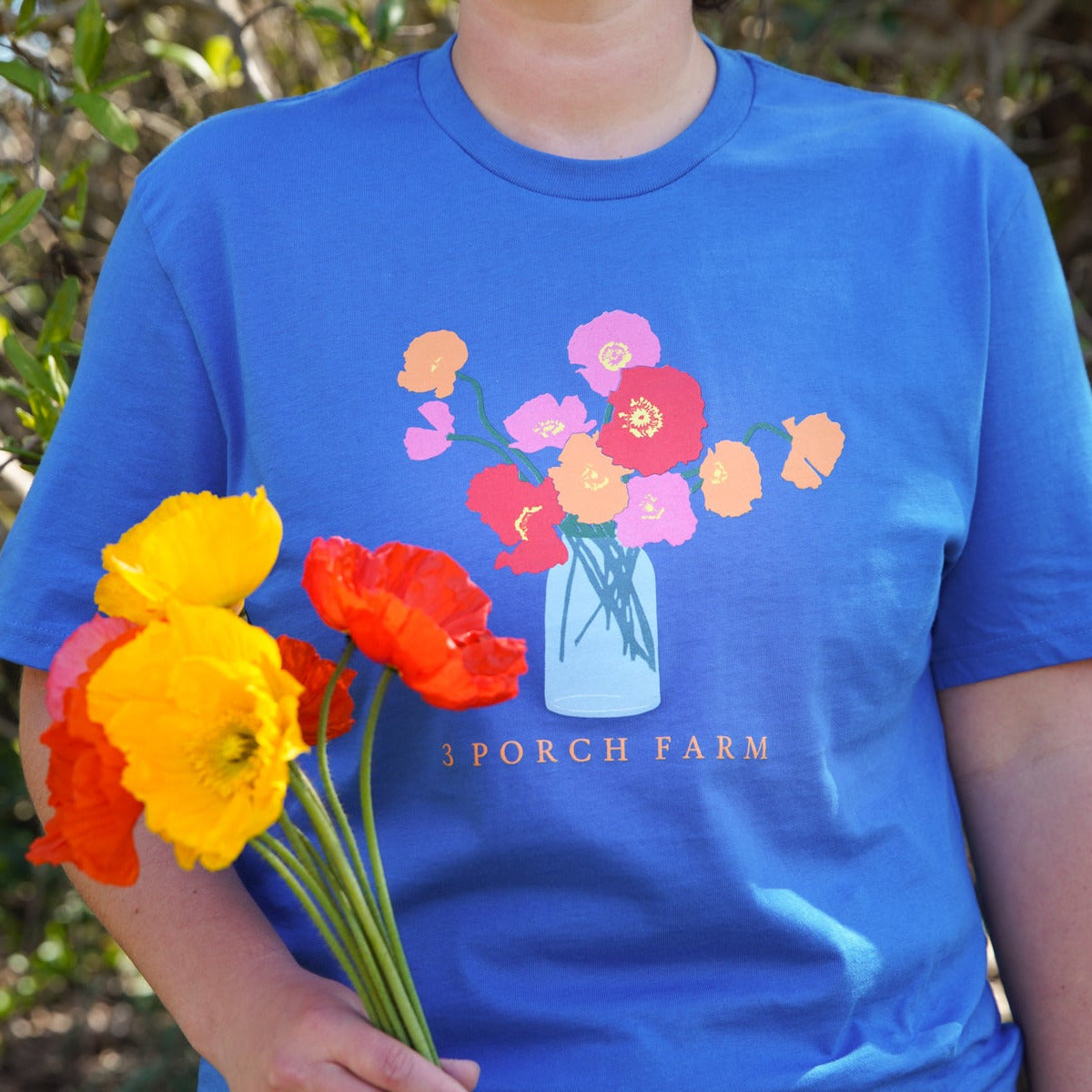 3 Porch Farm Poppy Tee