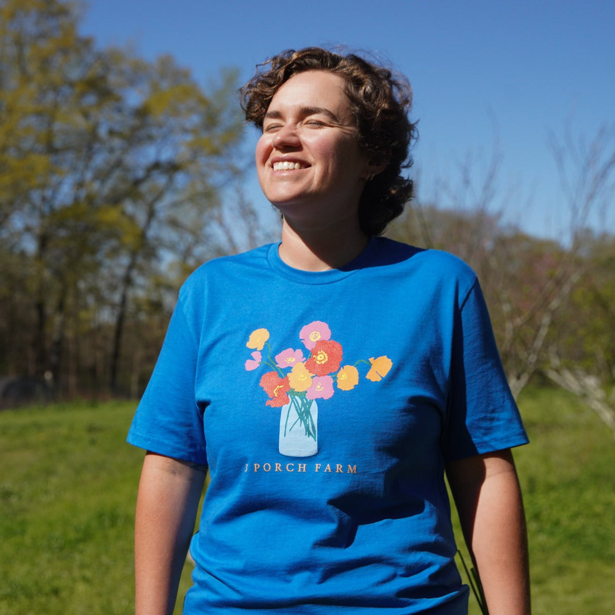 3 Porch Farm Poppy Tee