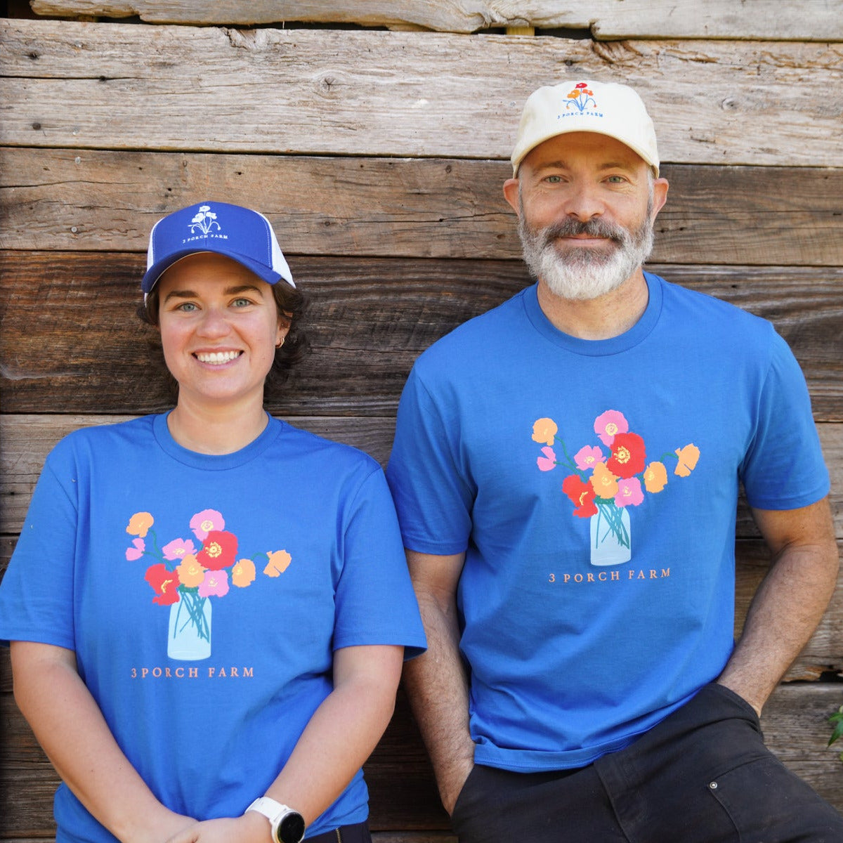 3 Porch Farm Poppy Tee